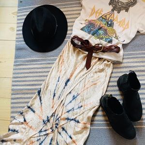 Velvet Tie-Dye Skirt (NWOT)